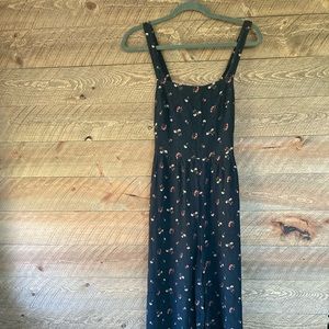 Cross back wide leg jumpsuit